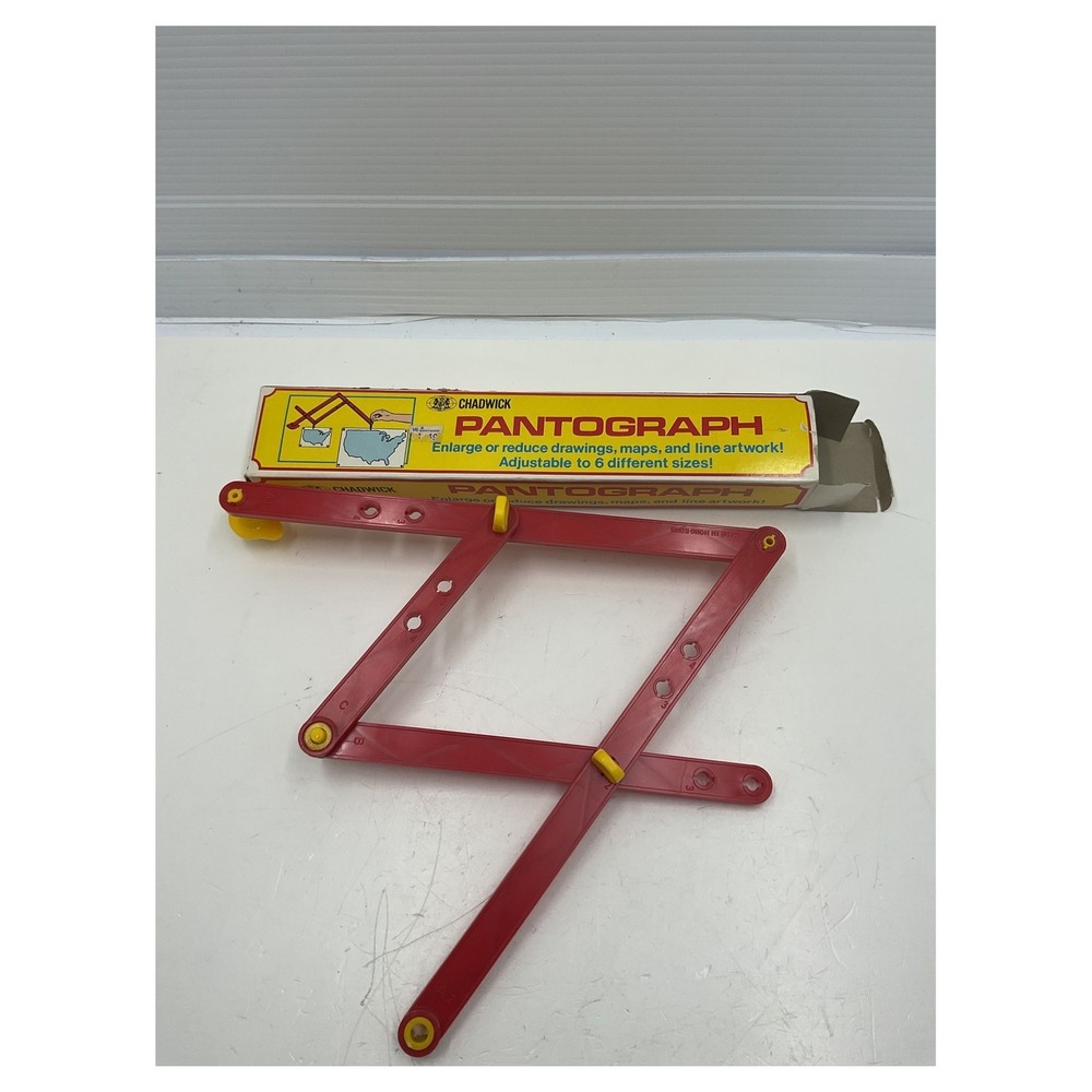Chadwick Vintage Pantograph Drawing Tool Enlarge‎ Reduce 1980 Boxed 94684